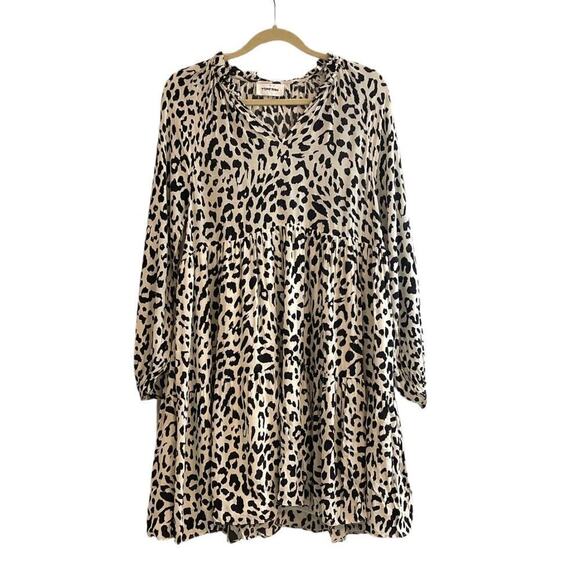 Maternity Dress Anthropologie x Yumi Kim Leopard Ivory Aura Size Small - Picture 5 of 13